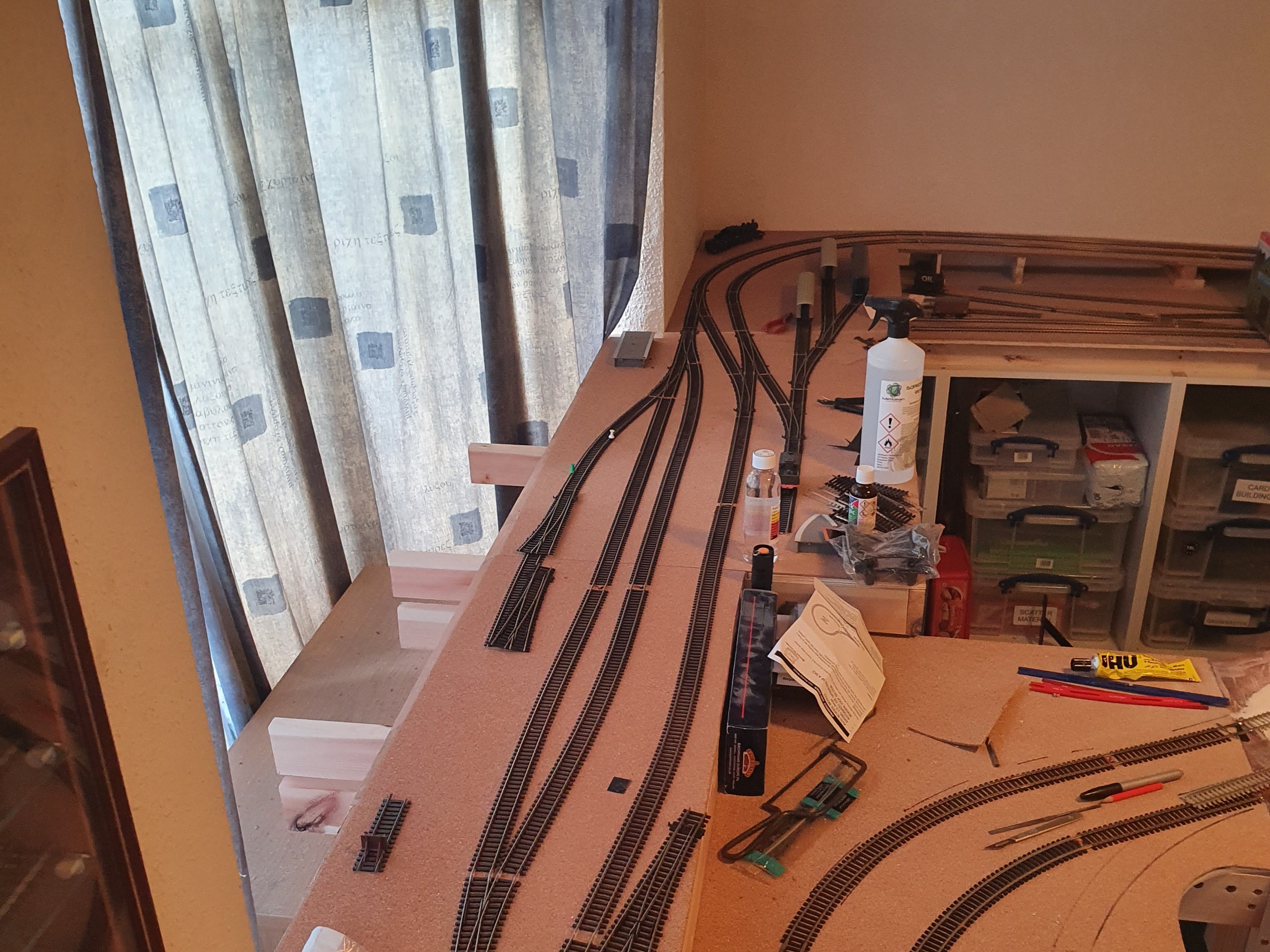With Baseboard and track
